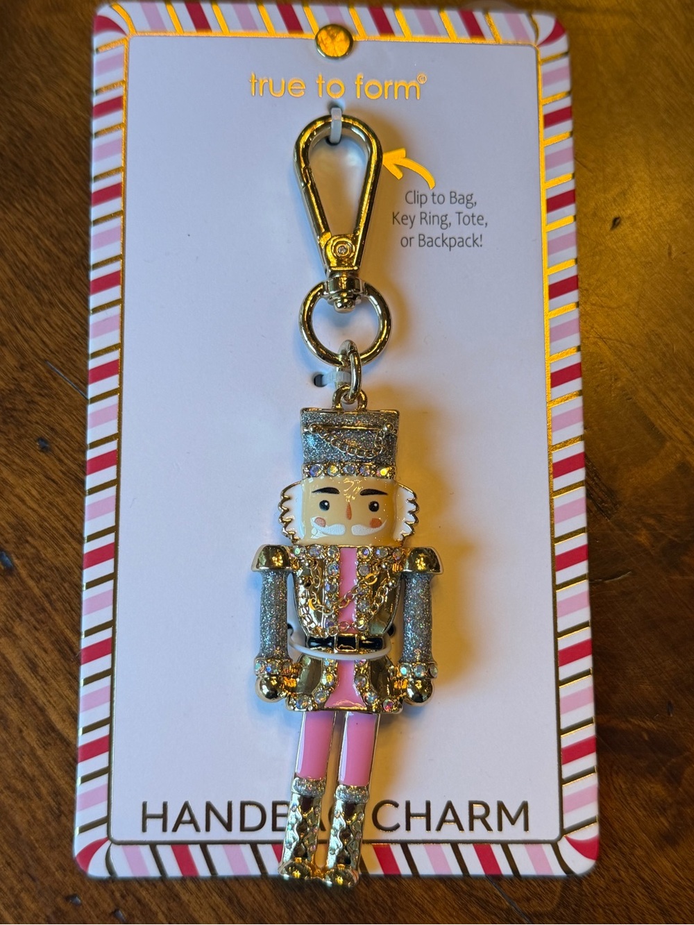 Nutcracker Handbag Charm Keychain